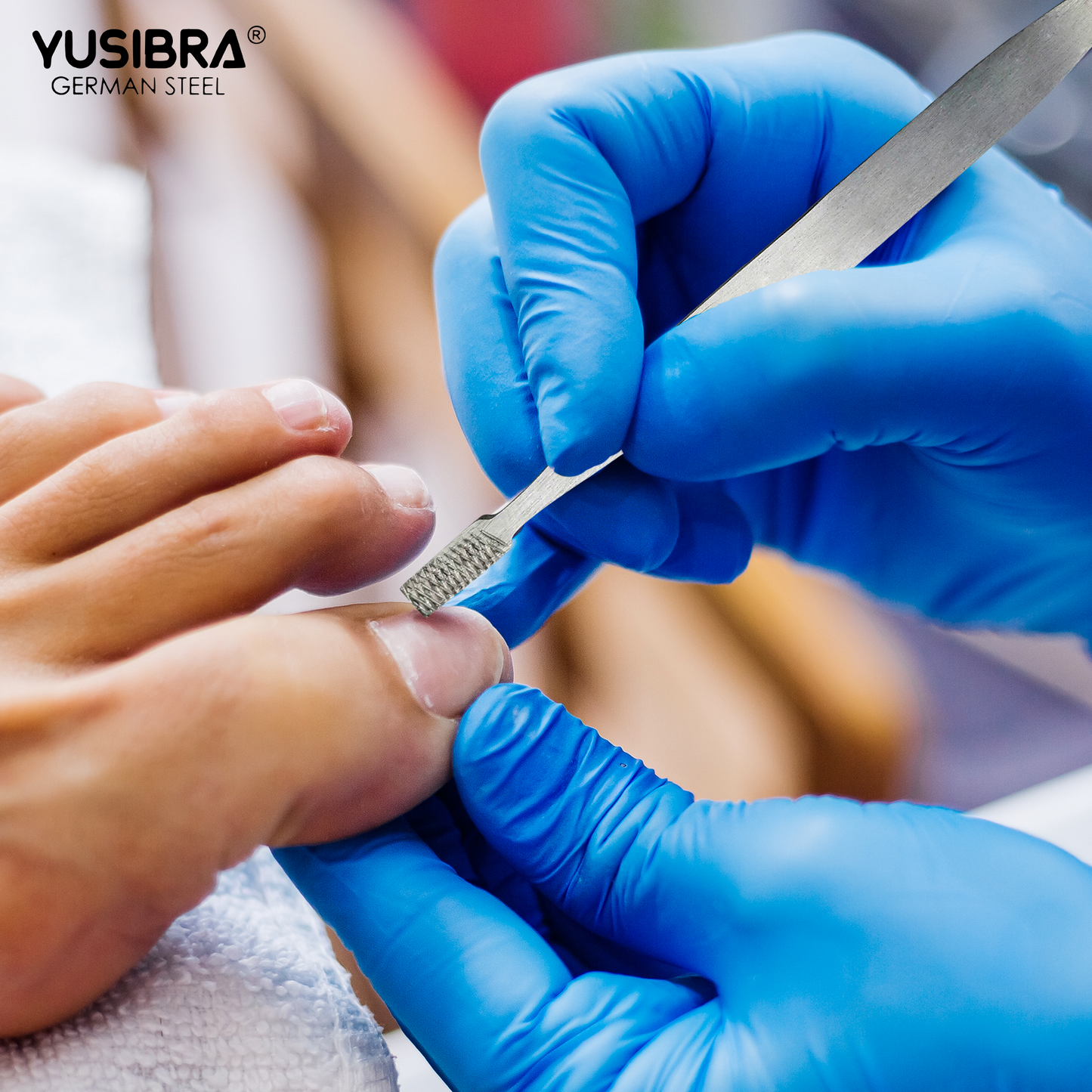 Bisturí De Acero Inoxidable Dos Caras | Empujador Removedor De Cutícula | Manicure y Pedicure Mango Anti derrapante | Art. 289 ECO Punta Flecha y Lima