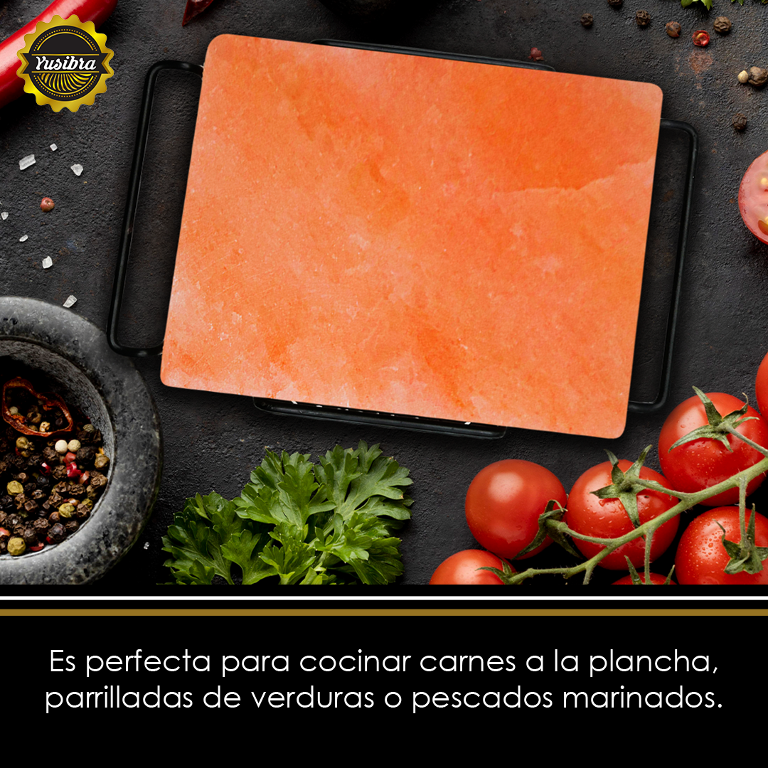 Plancha Sal del Himalaya para asar carne a la piedra