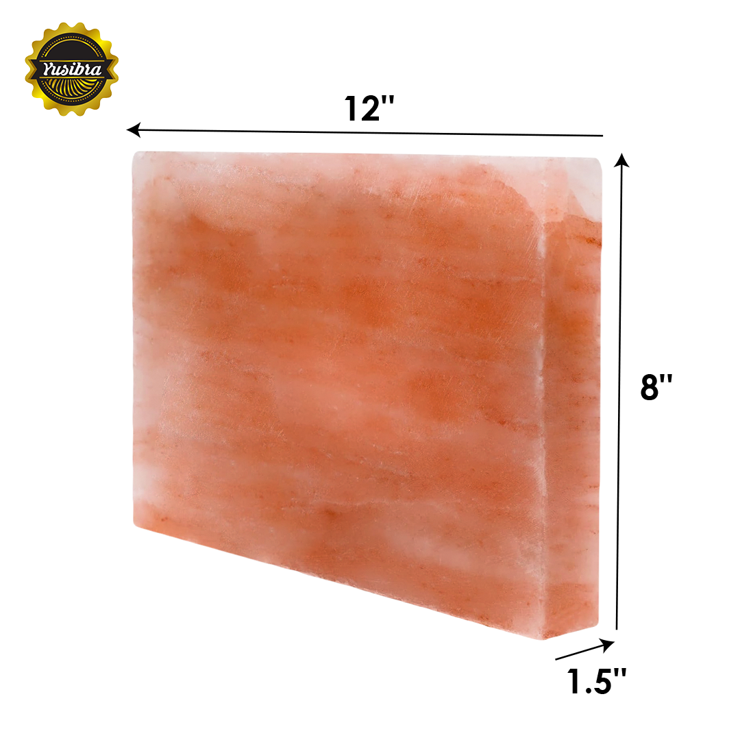 BLOQUE DE SAL DEL HIMALAYA de 12X8X1.5 Pulgadas | 30x20x3.8CM | Plancha para asar carne y para platillos fríos