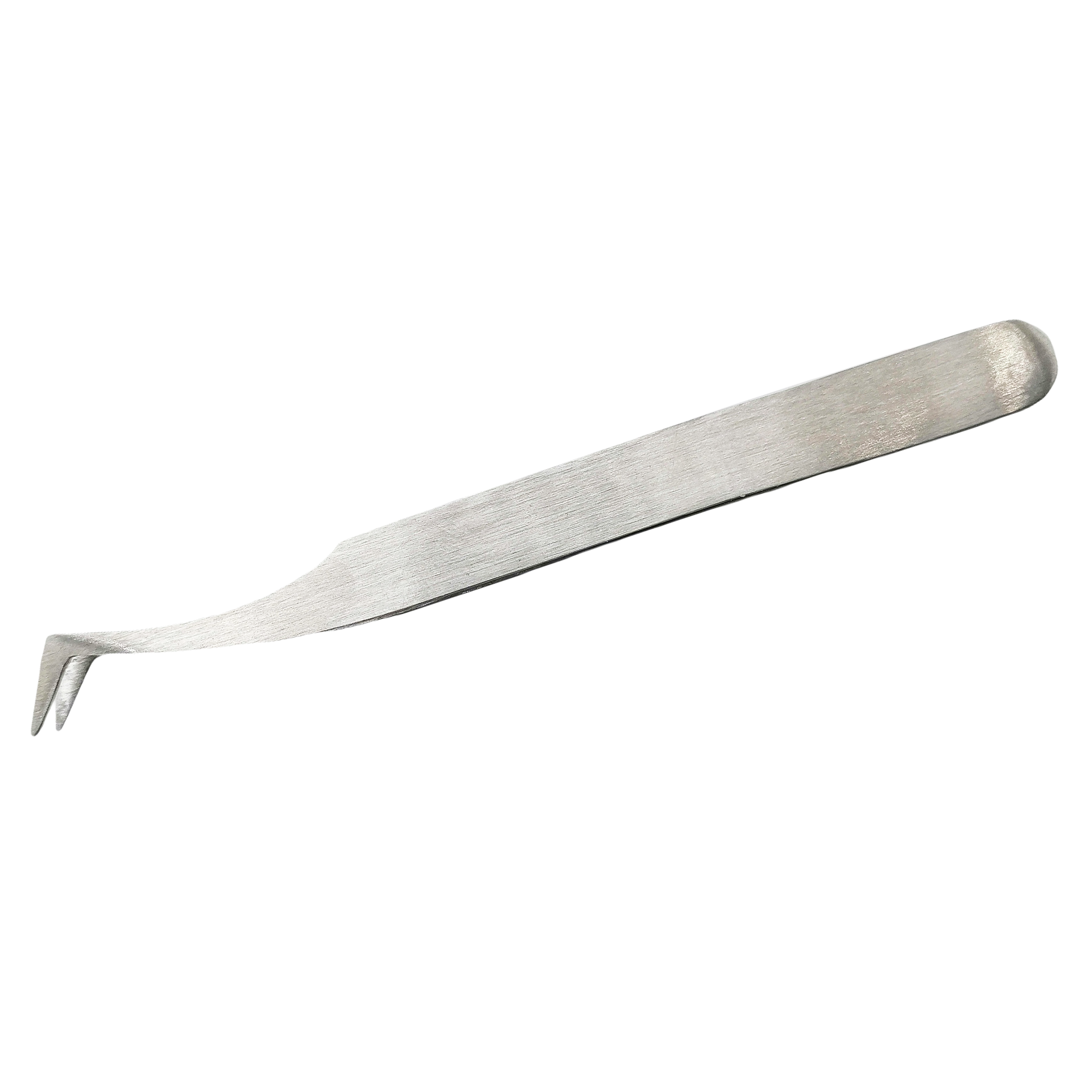 Aplicador De Pestañas Postizas De Precisión Para Extensiones Profesionales Herramienta Curva Para Pestanas De Acero Inoxidable Silver Expert