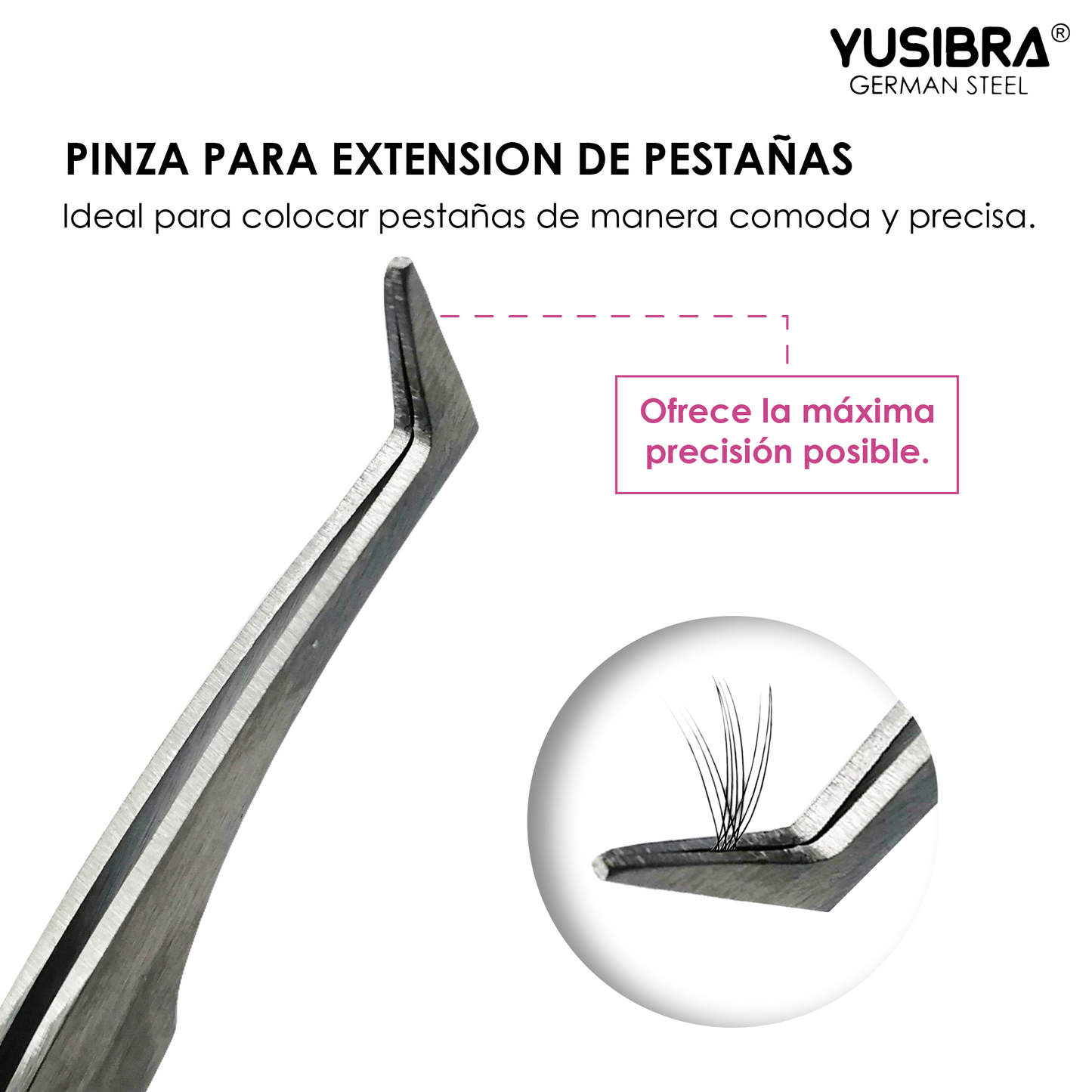 Pinzas Profesionales para Extensiones de Pestañas | Modelado Maestro de Pestañas | PINZA PARA PESTAÑA Art. 121A