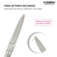 Pinza Profesional de Punta Inclinada para Ceja y/o Depilación Facial | Herramienta Esencial para Tu Rutina de Belleza | PINZA SILVER Art. 0258