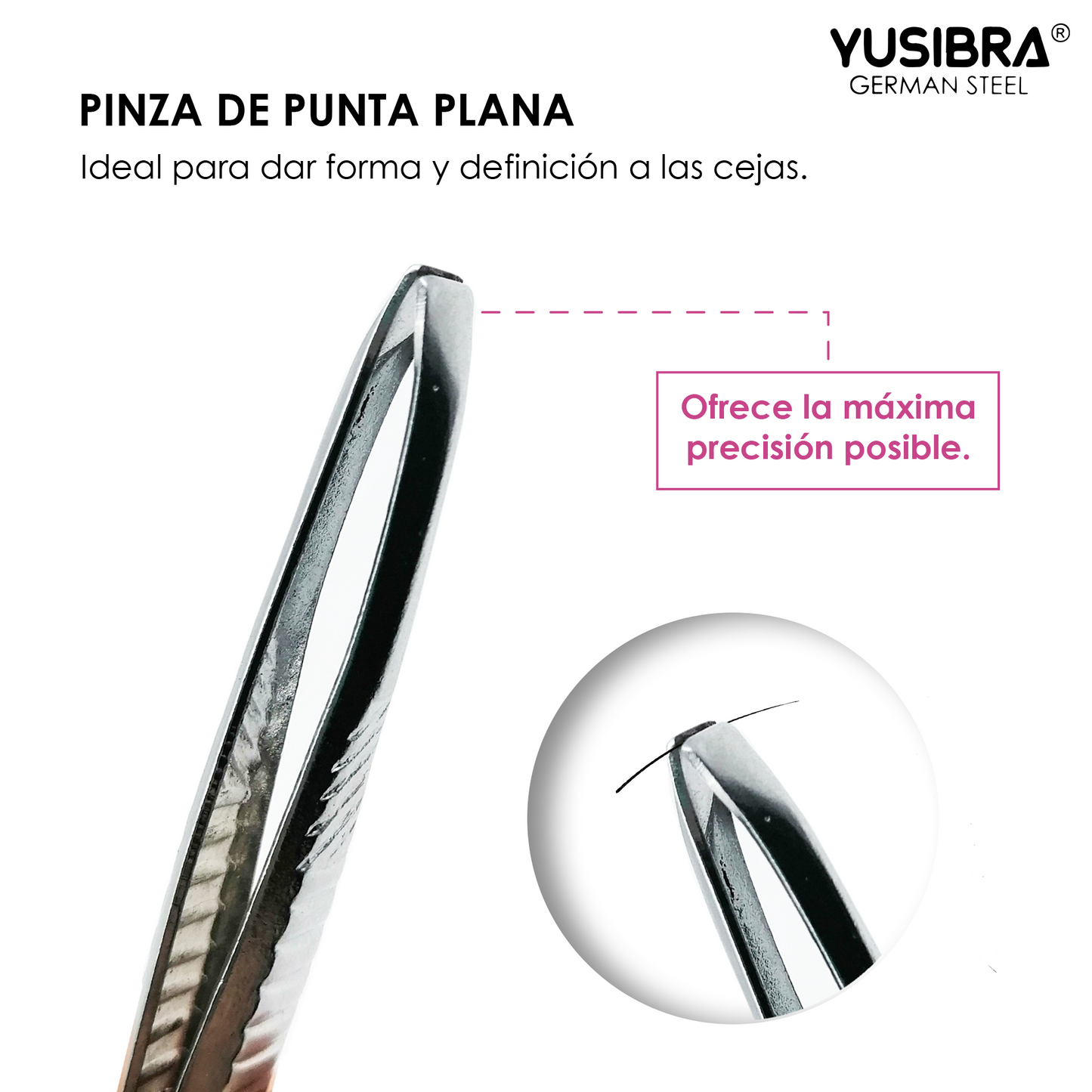 Pinzas Profesionales de Acero Inoxidable para Ceja y/o Depilación Facial | Herramienta Esencial para Tu Rutina de Belleza | PINZA SPARK 265