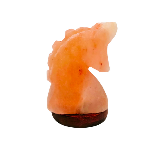 Lámpara de Sal Del Himalaya USB Figura Caballo con Foco LED