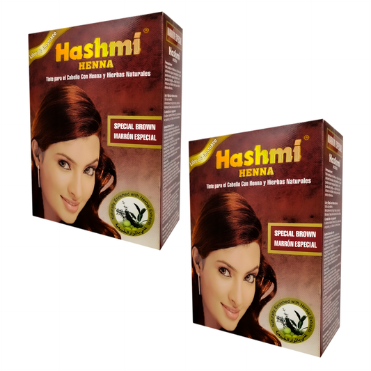 Henna Tinte para Cabello Hashmi (MARRON ESPECIAL) 100% Natural | 2 PIEZAS