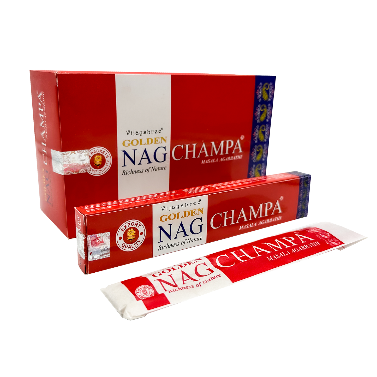 Incienso Nag Champa GOLDEN | Varitas de Incienso | Caja de 12PZ