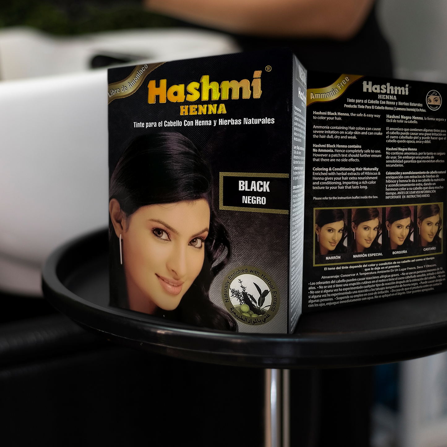 Henna Tinte para Cabello Hashmi (NEGRO) 100% Natural | 1 PIEZA