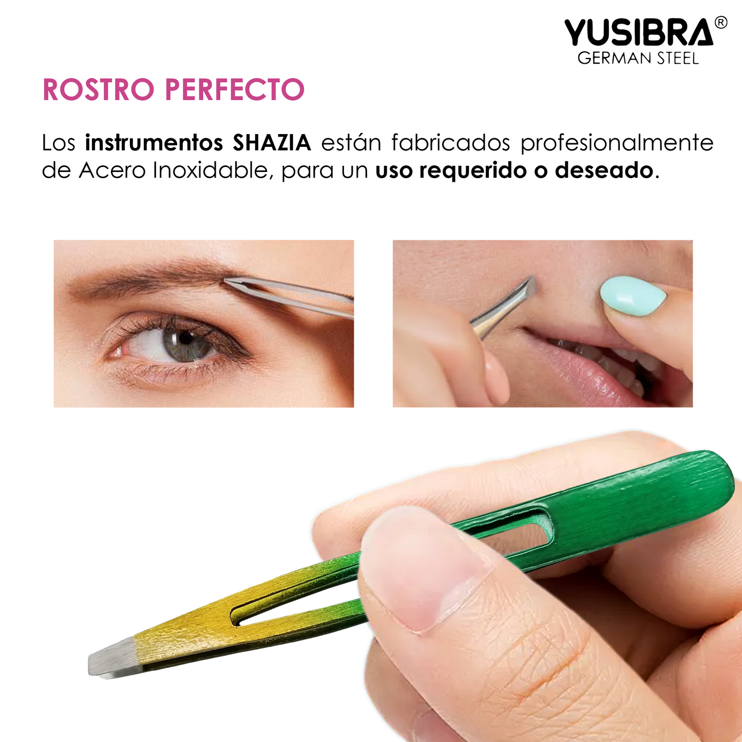 Pinza Profesional de Punta Inclinada para Ceja y/o Depilación Facial | Herramienta Esencial para Tu Rutina de Belleza | PINZA PARA DEPILAR MULTI COLOR