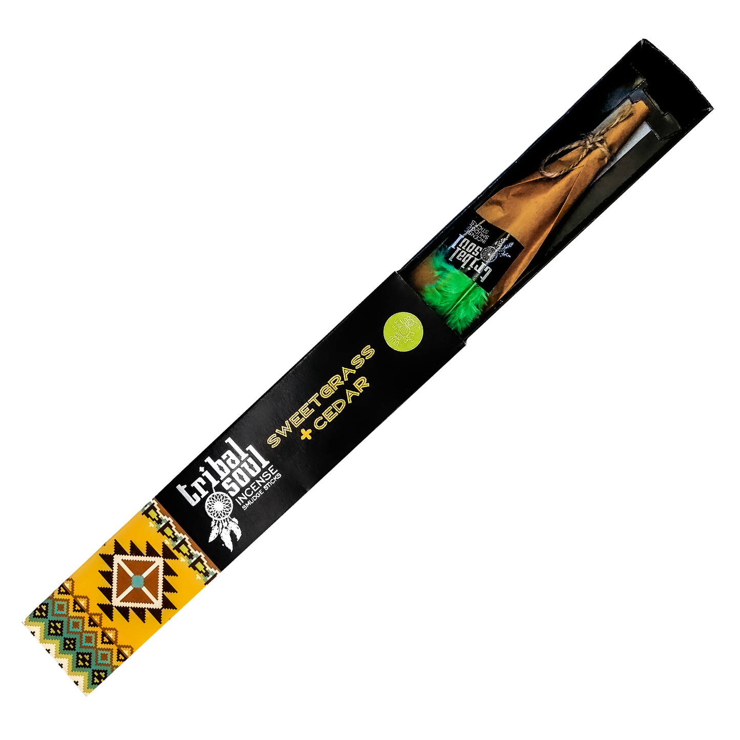 Incienso Tribal Soul Varitas | Aroma: SWEETGRASS + CEDAR + Porta Incienso TABLITA  | 1 PZ